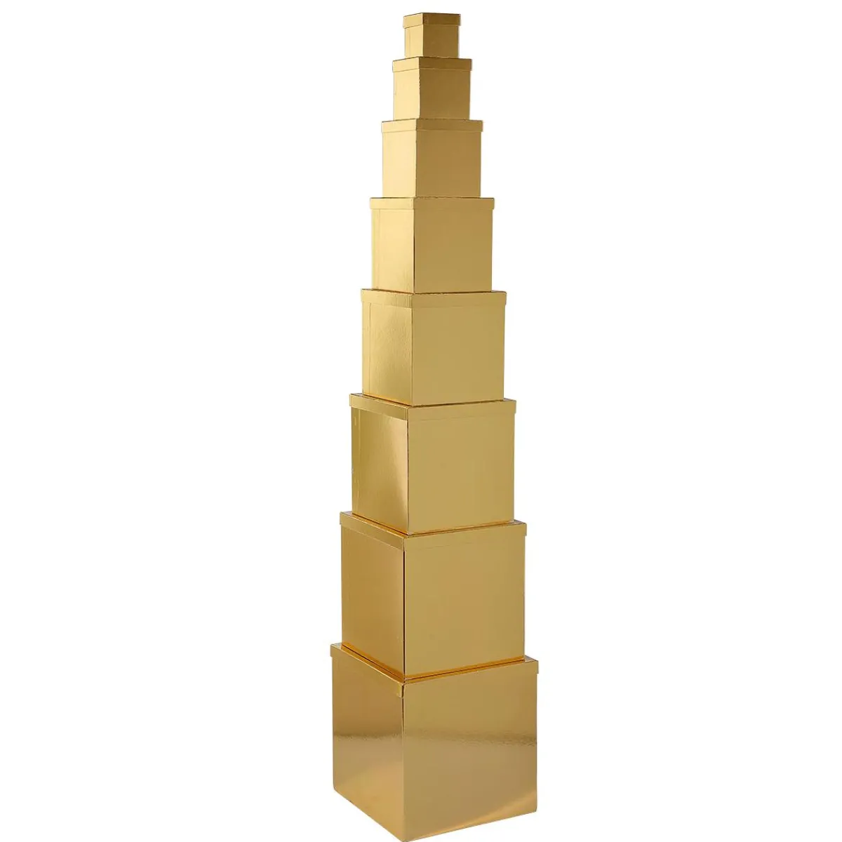 Boîte Cadeau En Carton Majestic Métallique, , 8 Pces-DecoWoerner Sale