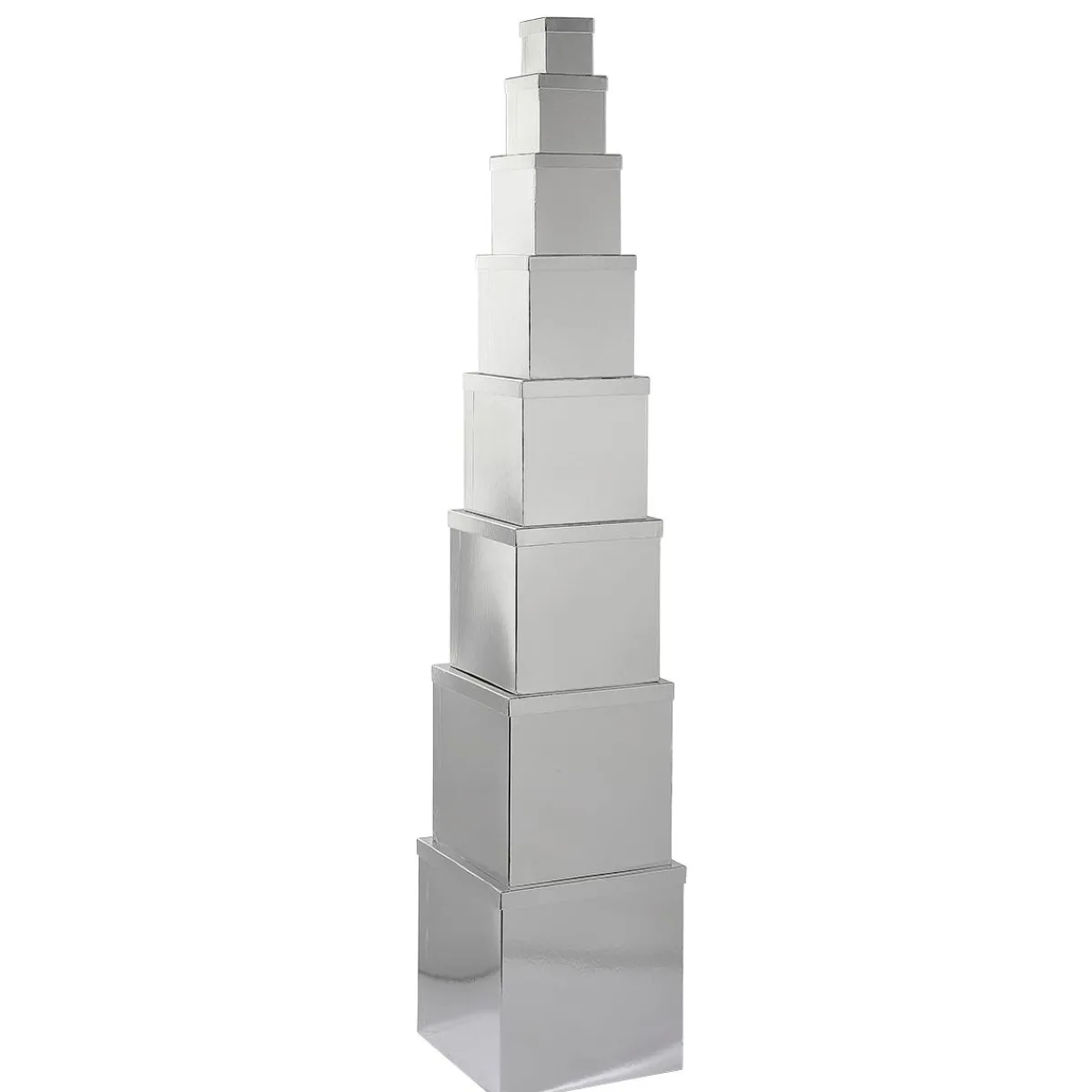 Boîte Cadeau En Carton Majestic Métallique, , 8 Pces-DecoWoerner Outlet
