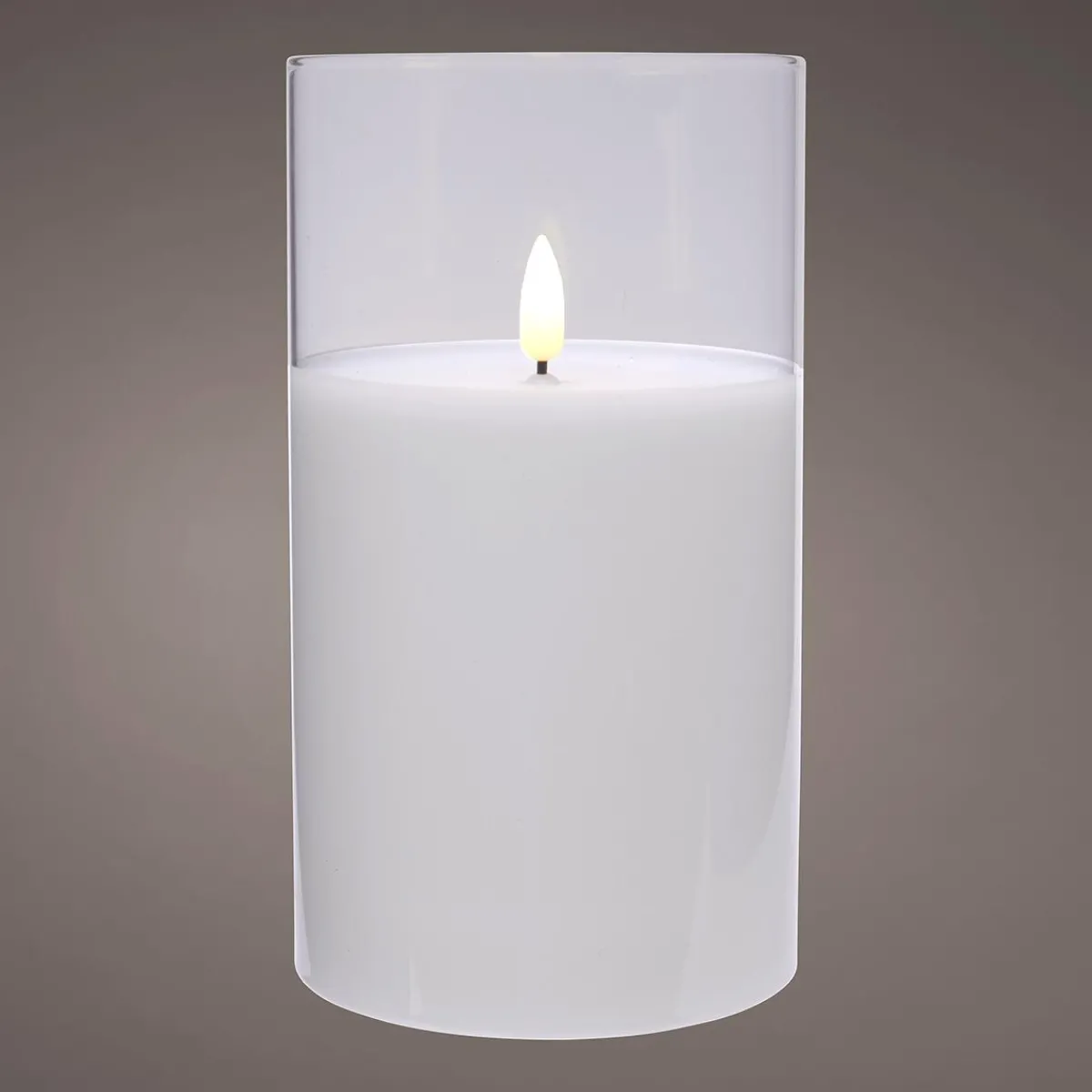 Bougie De Cire LED En Verre Transparent 7,5 X 12,5 Cm-DecoWoerner Best