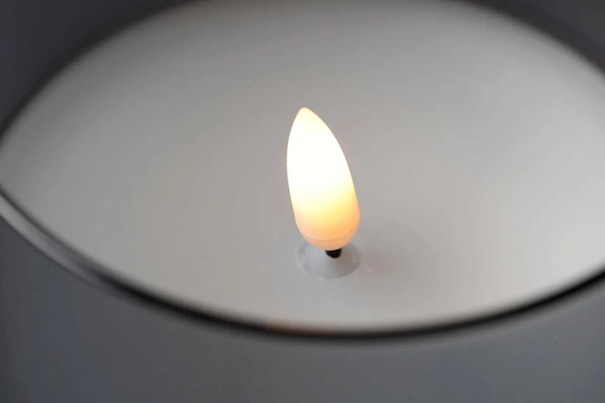 Bougie De Cire LED En Verre Fumé 10 X 15 Cm-DecoWoerner Clearance