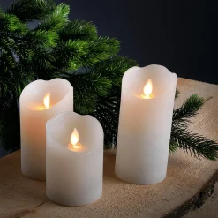 Bougie En Cire LED 7,5 X 10 Cm-DecoWoerner New