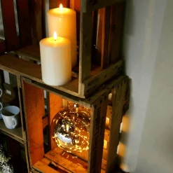 Bougie LED En Cire Véritable 25 Cm Crème-DecoWoerner Hot