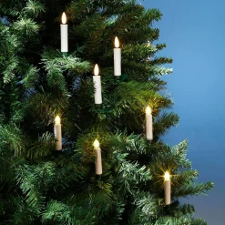 Bougies Décoratives LED Crème/ Chaud 10 Cm-DecoWoerner New