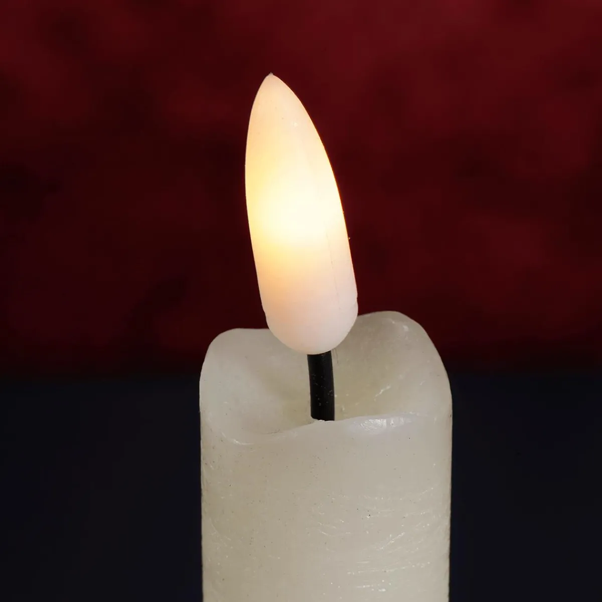 Bougies Pilier En Cire LED 24 Cm, Lot De 2-DecoWoerner Outlet