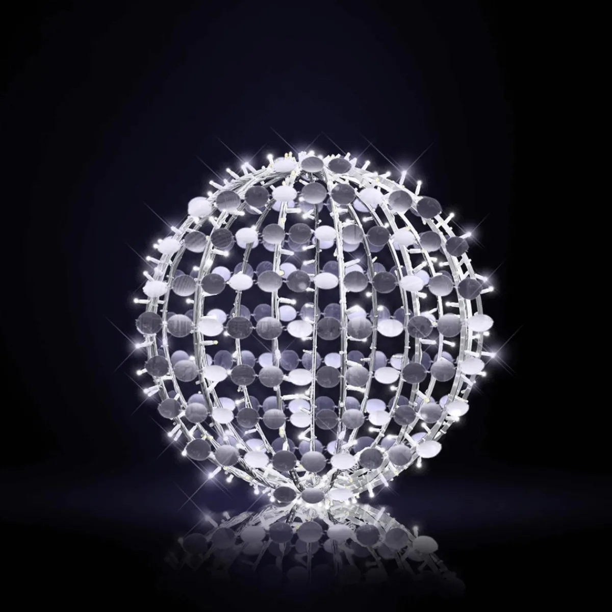 Boule à Paillettes LED 75 Cm Ø-DecoWoerner Best