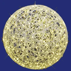 Boule 3D En Fibre De Verre Avec Lumière IP67, Ø 50 Cm-DecoWoerner Clearance