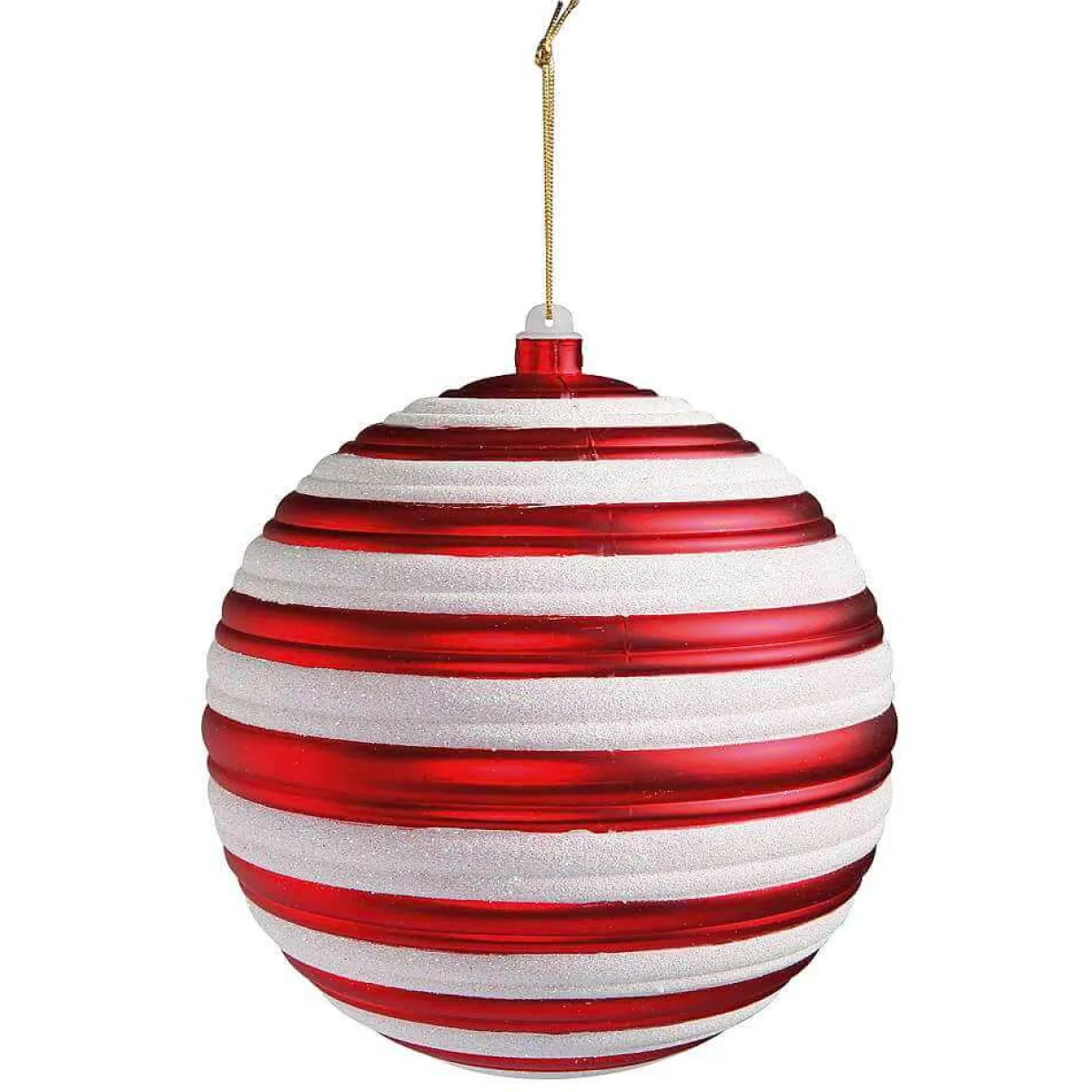 Boule De Noël 20 Cm à Rayures-DecoWoerner Online