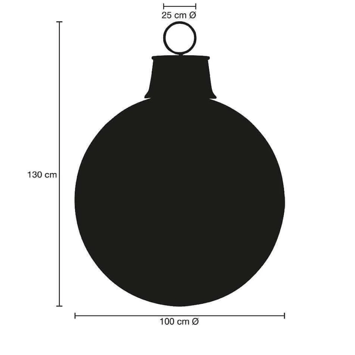 Boule De Noël 100 Cm, Couleur Au Choix-DecoWoerner Best