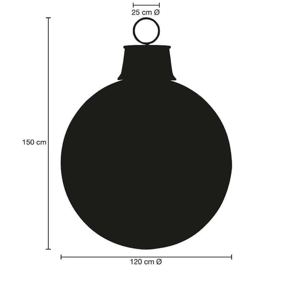 Boule De Noël 120 Cm, Couleur Au Choix-DecoWoerner Best