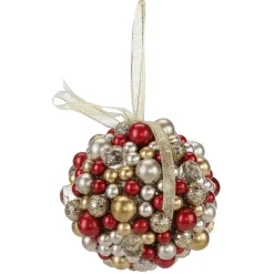Boule De Noël En Perles 11 Cm Ø-DecoWoerner Online