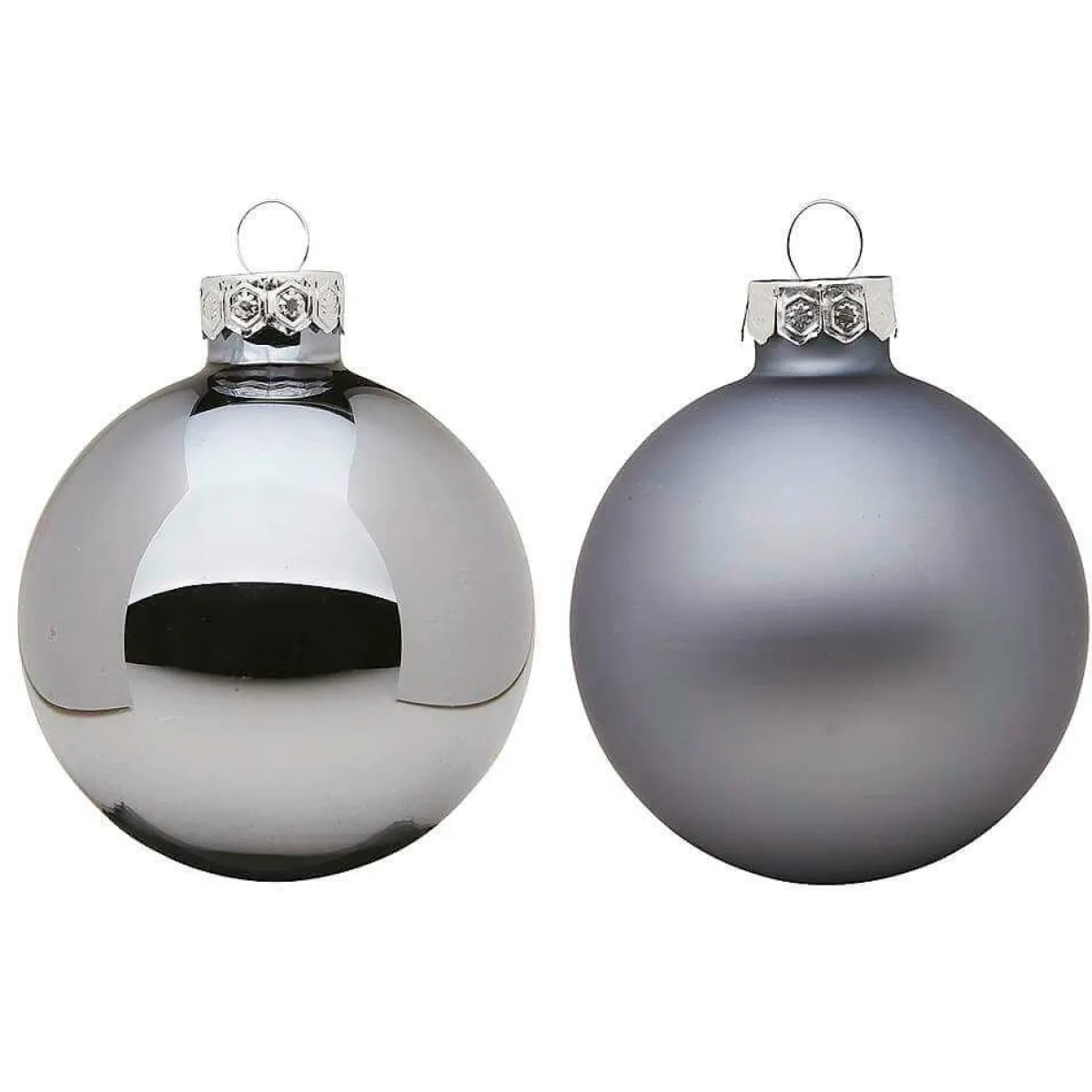 Boule De Noël En Verre 6 Cm, Bleu Pierre, 10 Pces-DecoWoerner Sale