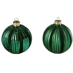 Boule De Noël En Verre 8 Cm, 2 Pces,-DecoWoerner Hot