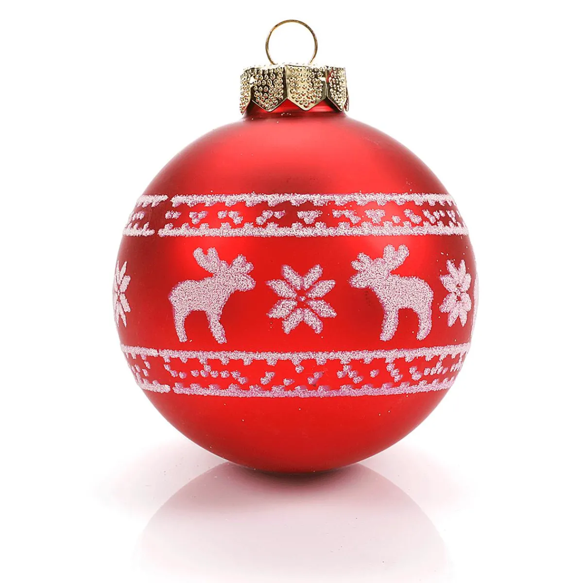 Boule De Noël En Verre "Nordic" 8 Cm, 12 Pces-DecoWoerner New