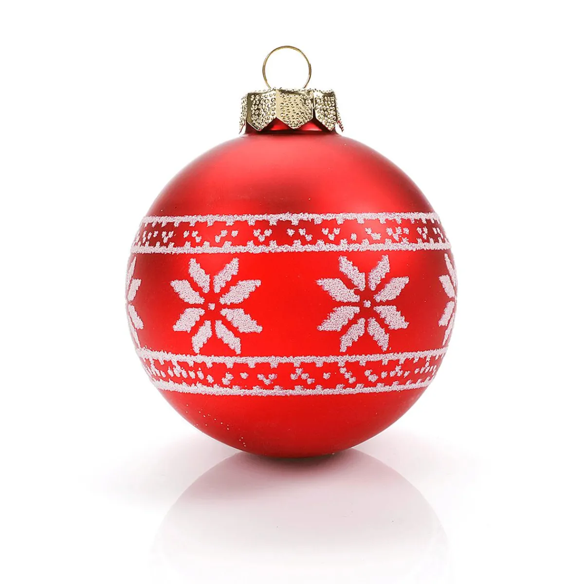 Boule De Noël En Verre "Nordic" 8 Cm, 12 Pces-DecoWoerner New