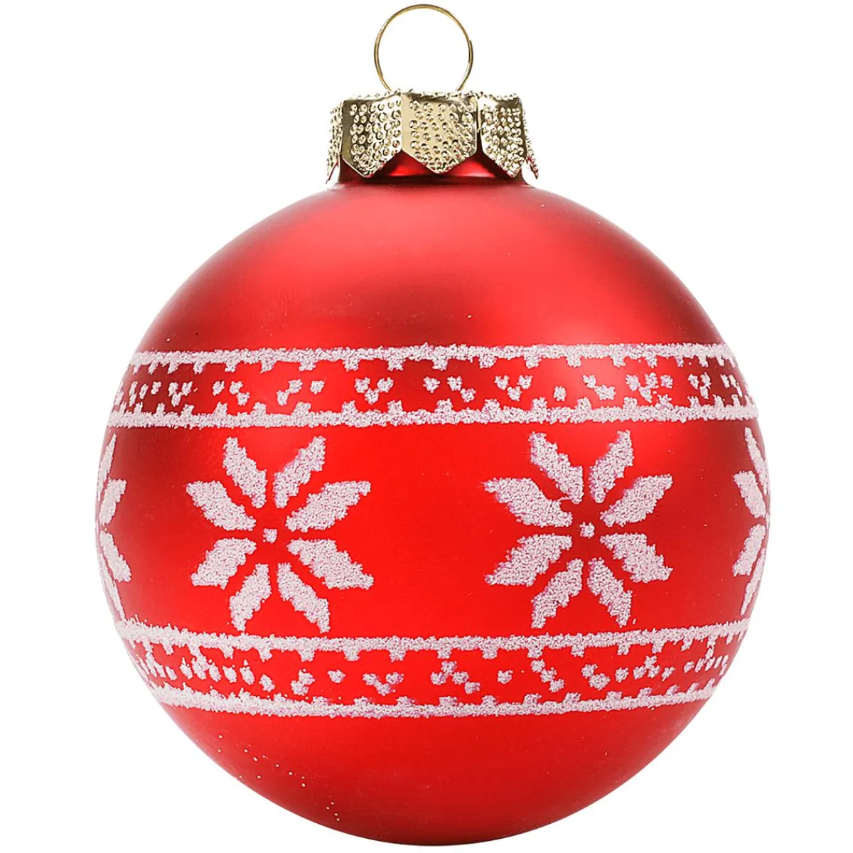 Boule De Noël En Verre "Nordic" 8 Cm, 12 Pces-DecoWoerner New