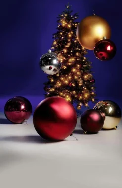 Boule De Noël XXL Brillante, 30 Cm-DecoWoerner Outlet
