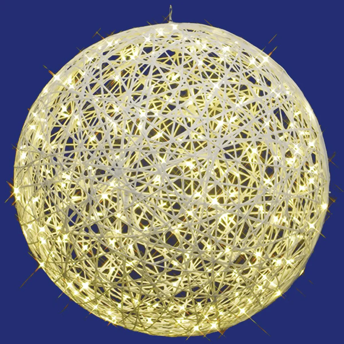 Boule En Fibre De Verre 3D Avec Lumière IP67, 75 Cm Ø-DecoWoerner Outlet