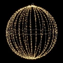 Boule Lumineuse à LED Pour L'ext., LED Chaude - Blanc, Ø 80 Cm-DecoWoerner Online