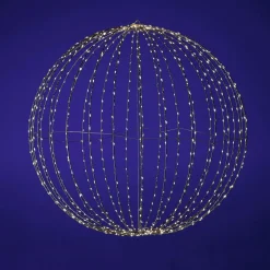 Boule Lumineuse à LED Pour L'ext., LED Chaude - Blanc, Ø 80 Cm-DecoWoerner Online