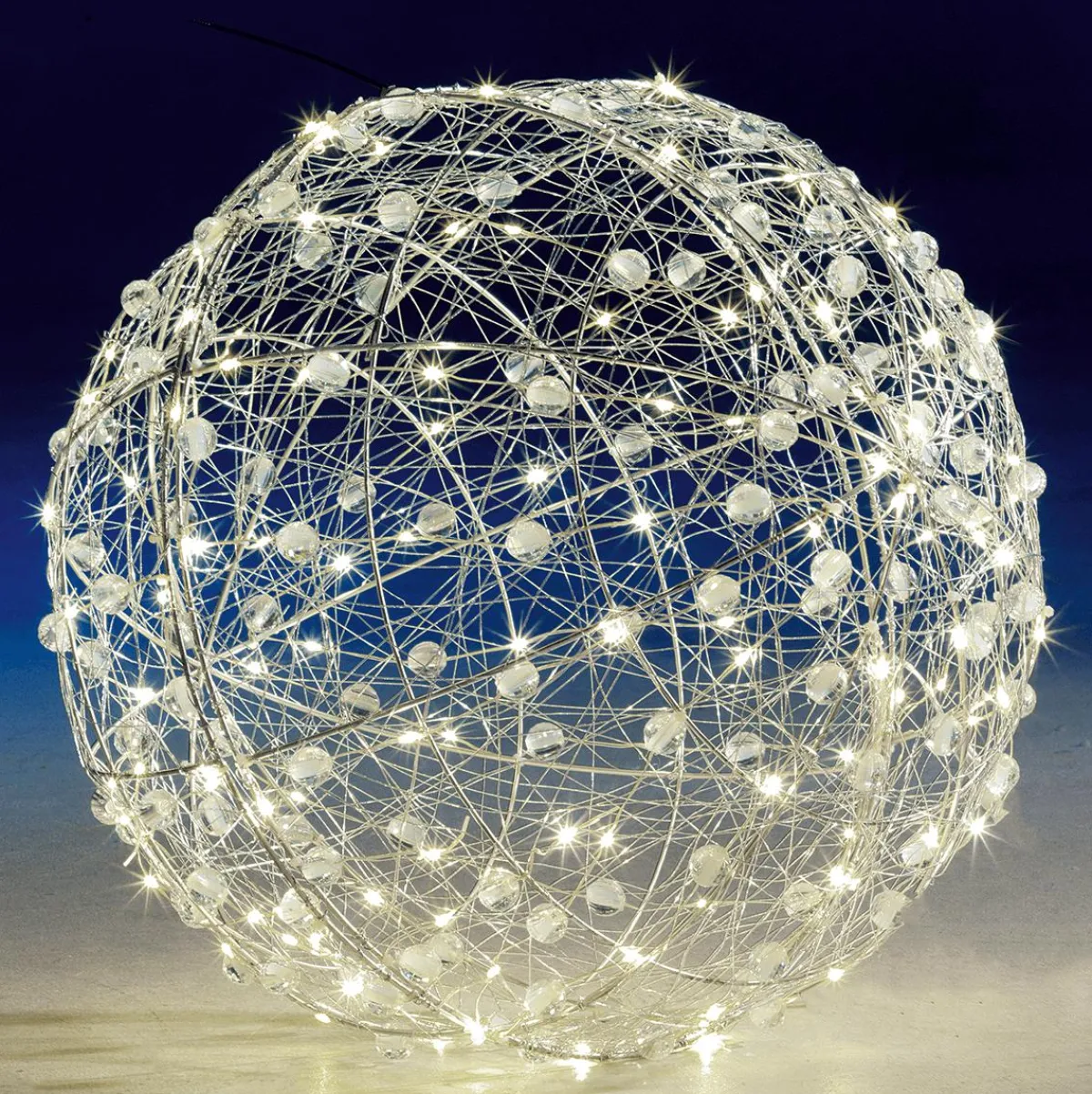 Boule Lumineuse En Fil De Fer LED Ø 60 Cm-DecoWoerner