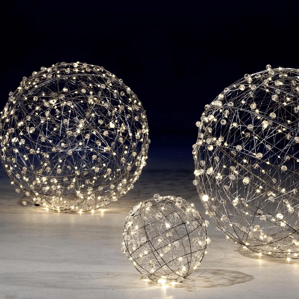 Boule Lumineuse En Fil De Fer LED Ø 60 Cm-DecoWoerner
