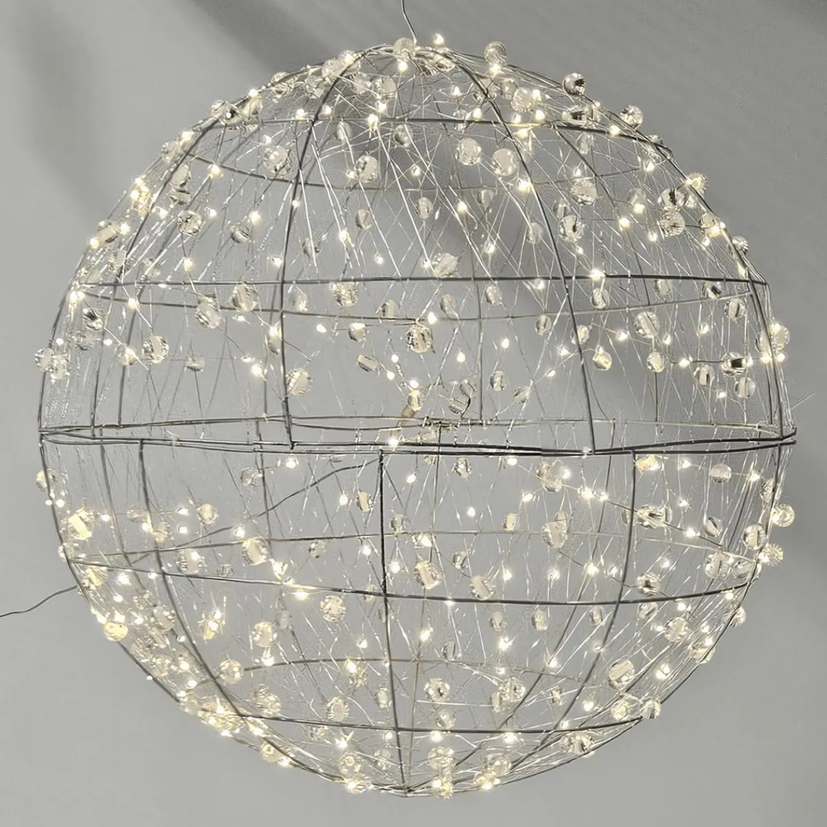 Boule Lumineuse En Fil De Fer LED Ø 60 Cm-DecoWoerner