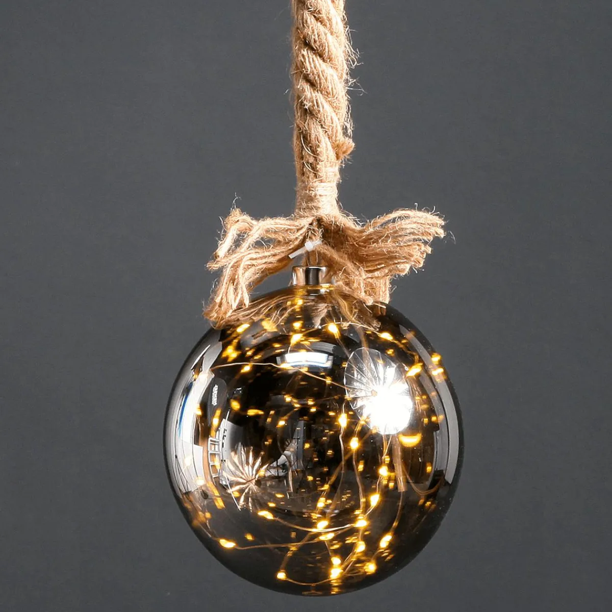 Boule Micro-LED à Pile, Ø 14 Cm-DecoWoerner Online