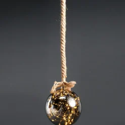 Boule Micro-LED à Pile, Ø 20 Cm-DecoWoerner New