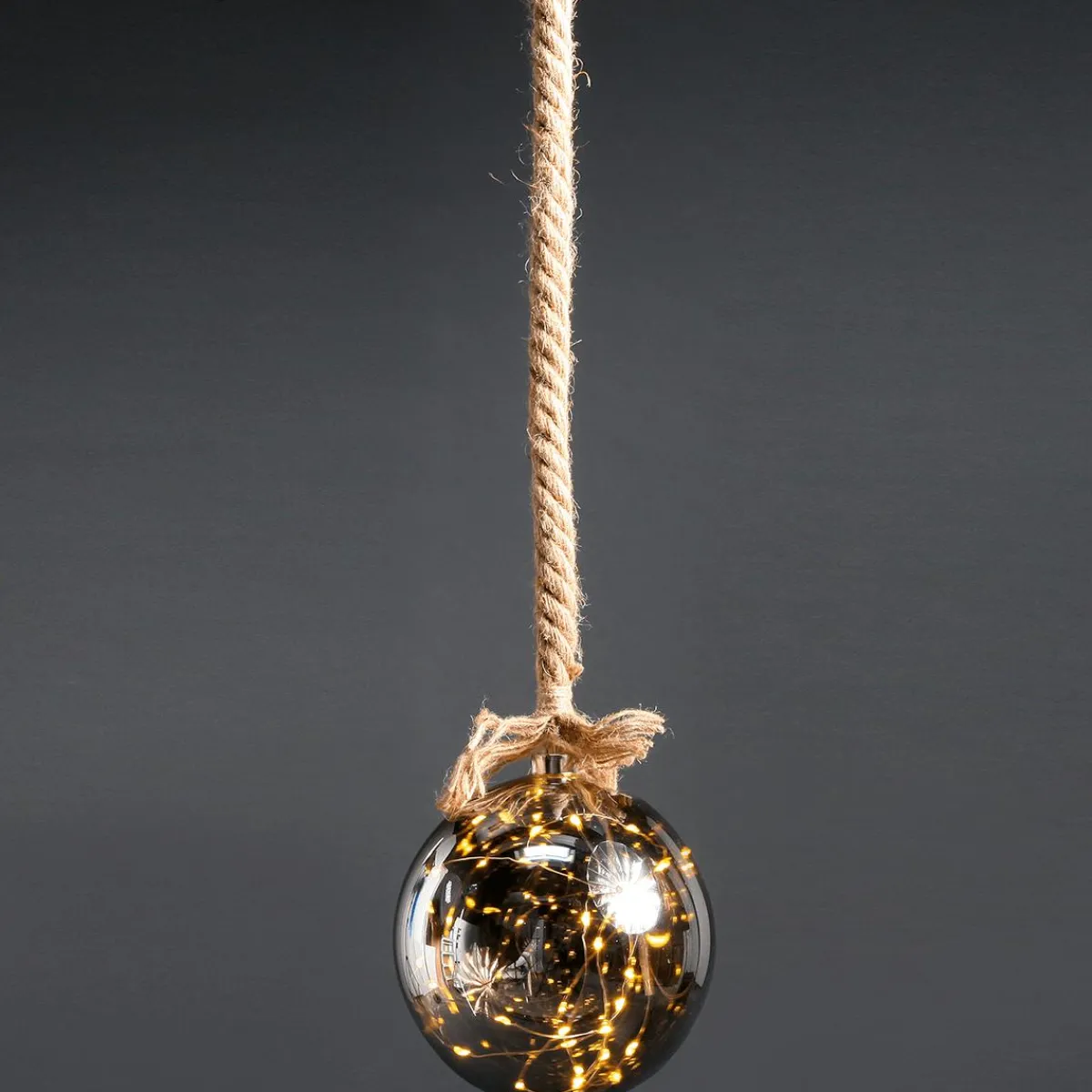 Boule Micro-LED à Pile, Ø 20 Cm-DecoWoerner New