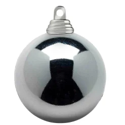 Boules De Noël Anthracite, Brillantes, En Plastique Difficilement Inflammable, 6 Cm Ø - 24 Pièces-DecoWoerner Online