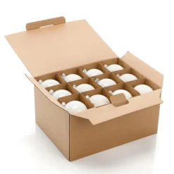 Boules De Noël hes En Verre 6 Cm Ø - 24 Pièces-DecoWoerner