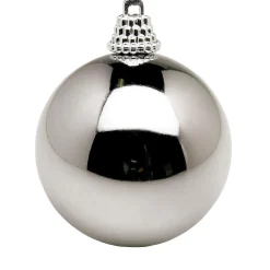 Boules De Noël Brillantes En Plastique Acier, 6 Cm Ø - 24 Pièces-DecoWoerner Sale