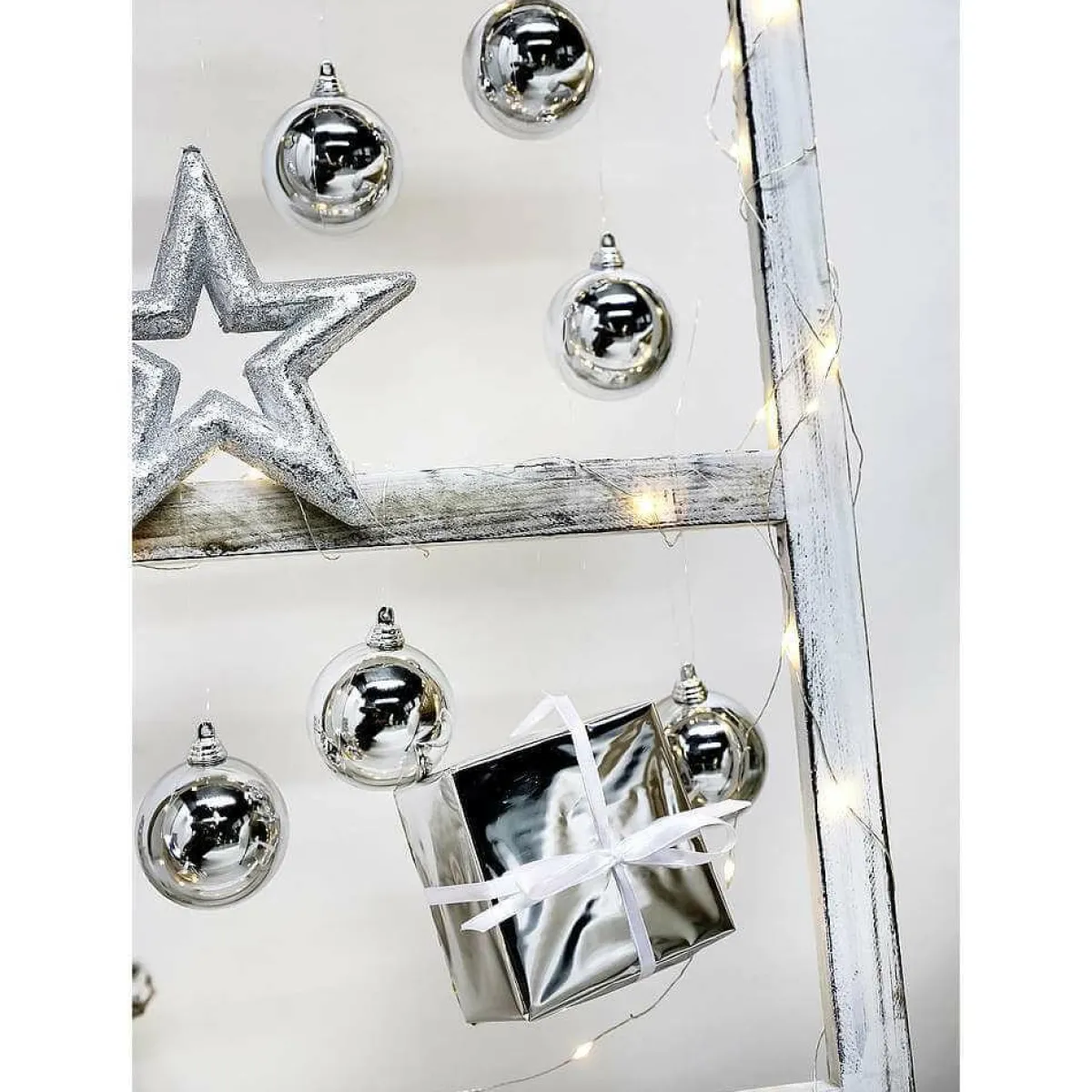 Boules De Noël Brillantes En Plastique é, Ø 6 Cm - 24 Pièces-DecoWoerner Online