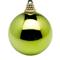 Boules De Noël Brillantes, Clair, En Plastique, 6 Cm Ø - 24 Pièces-DecoWoerner Discount