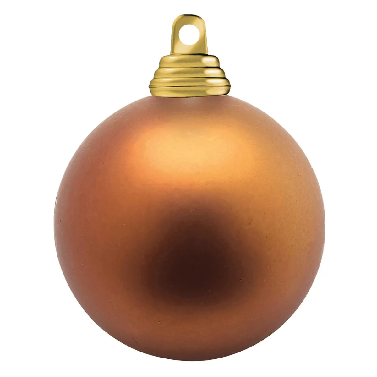Boules De Noël Cuivrées, Mates, En Plastique Ignifugé, 6 Cm Ø - 24 Pièces-DecoWoerner Online