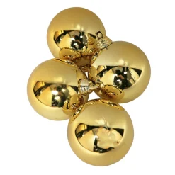 Boules De Noël Dées Et Brillantes En Plastique Difficilement Inflammable, 6 Cm Ø - 24 Pièces-DecoWoerner Hot