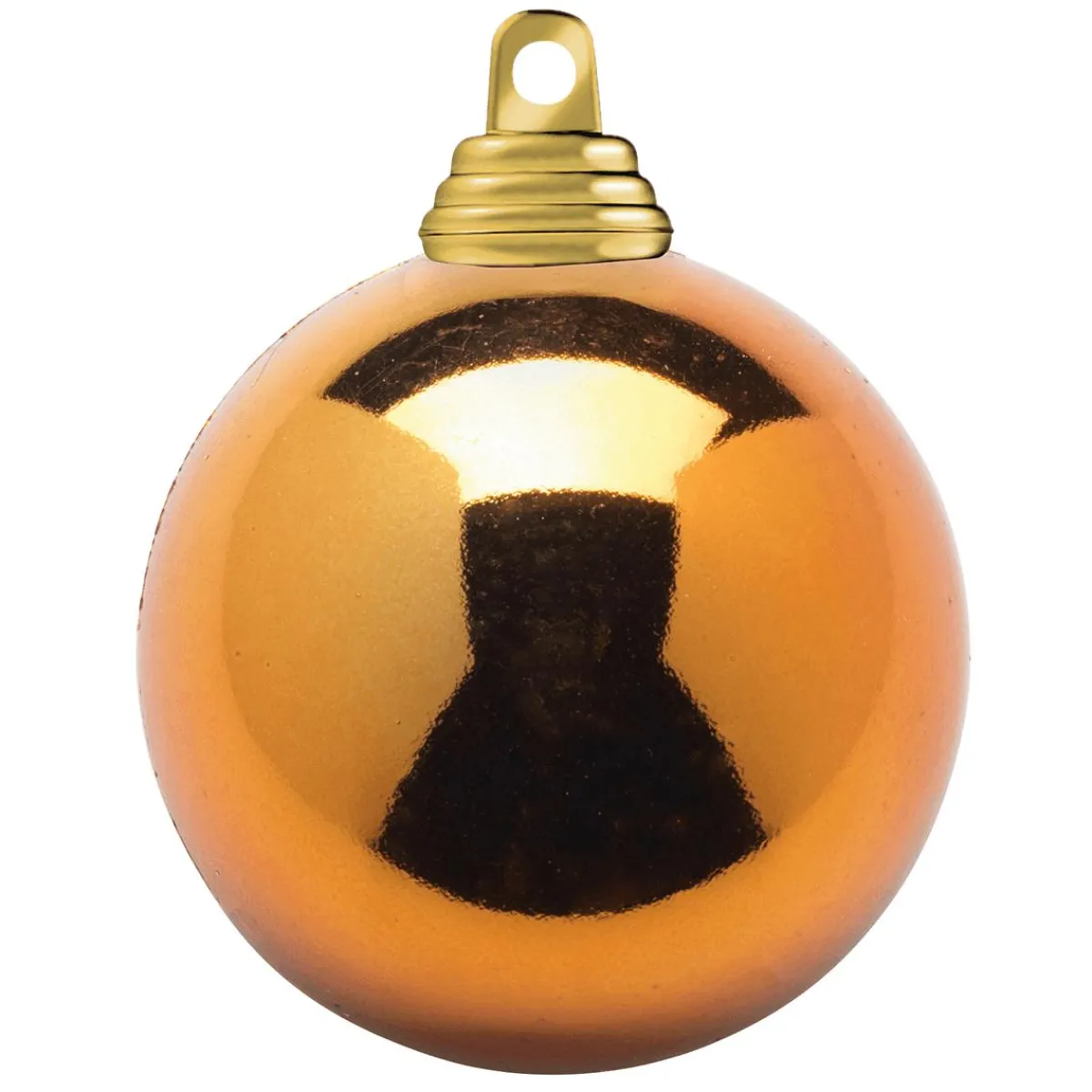 Boules De Noël En Cuivre, Brillantes, En Plastique Difficilement Inflammable, 6 Cm Ø - 24 Pièces-DecoWoerner Online