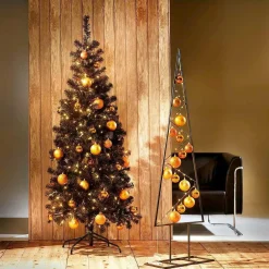 Boules De Noël En Cuivre, Brillantes, En Plastique Difficilement Inflammable, 6 Cm Ø - 24 Pièces-DecoWoerner Online