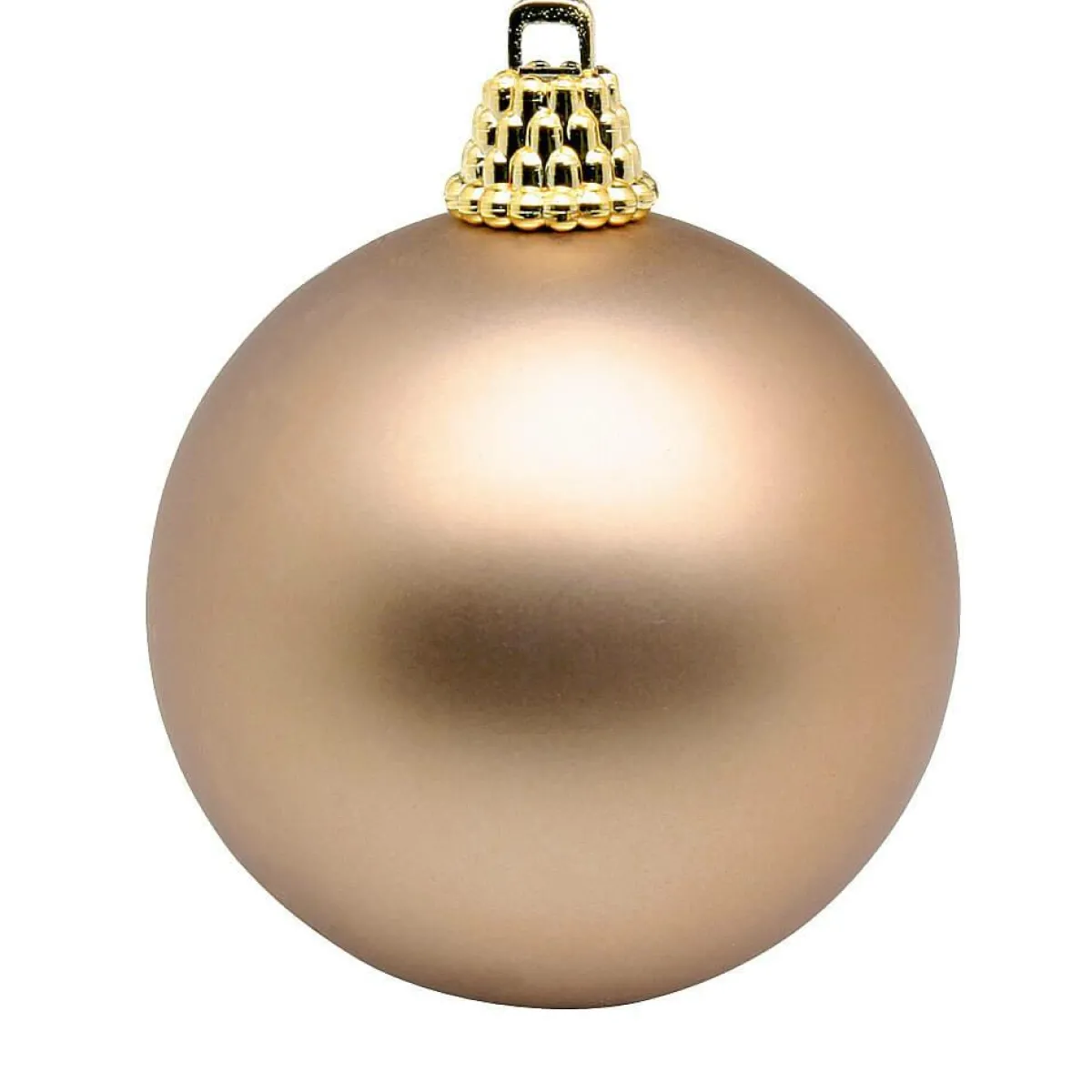 Boules De Noël En Plastique, Mates, Bronze, Ø 6 Cm - 24 Pièces-DecoWoerner
