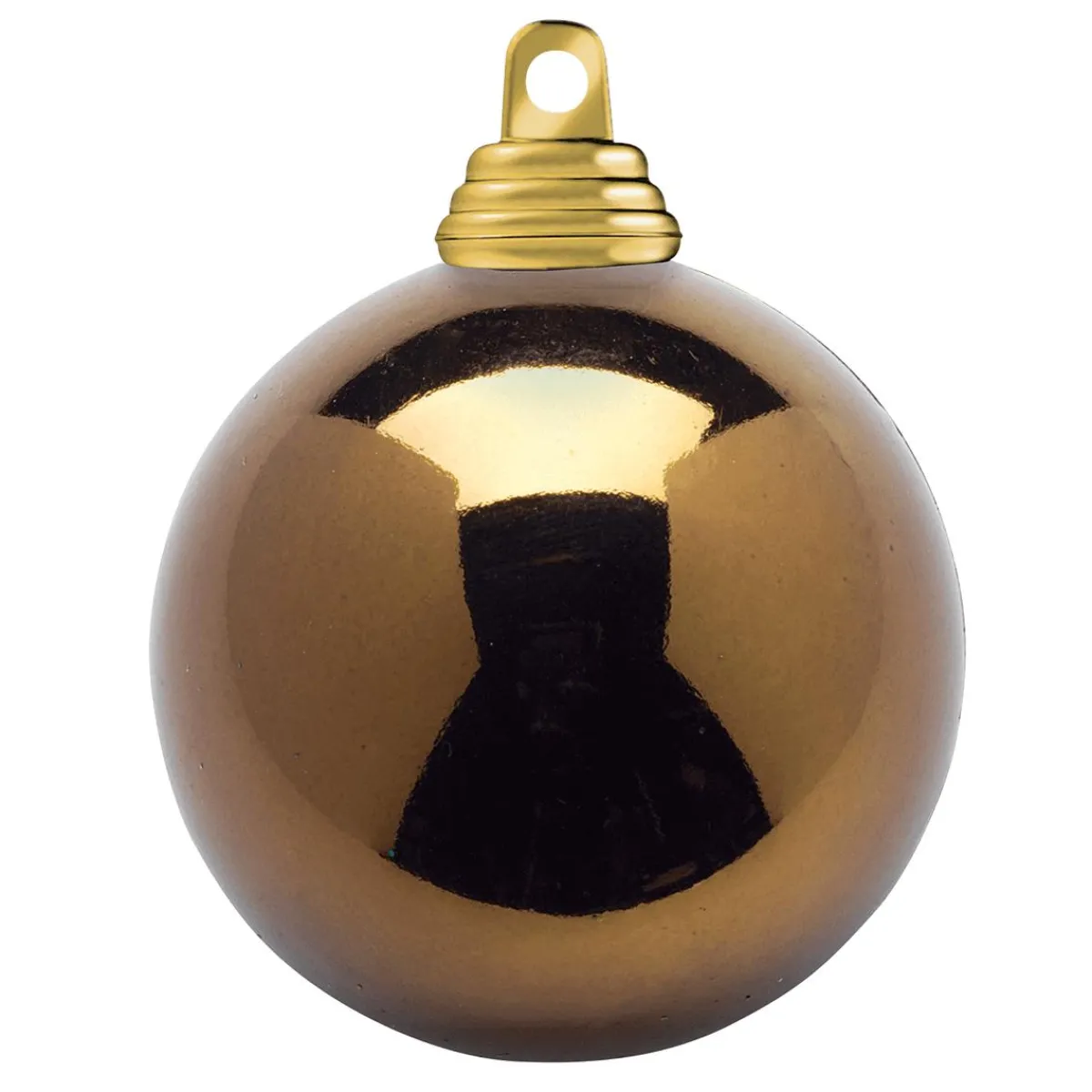 Boules De Noël En Plastique Difficilement Inflammable Moka Brillant-DecoWoerner Outlet