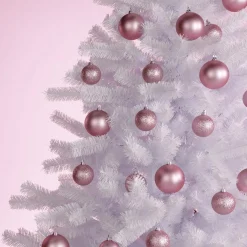 Boules De Noël En Plastique Difficilement Inflammable Mat-DecoWoerner Clearance