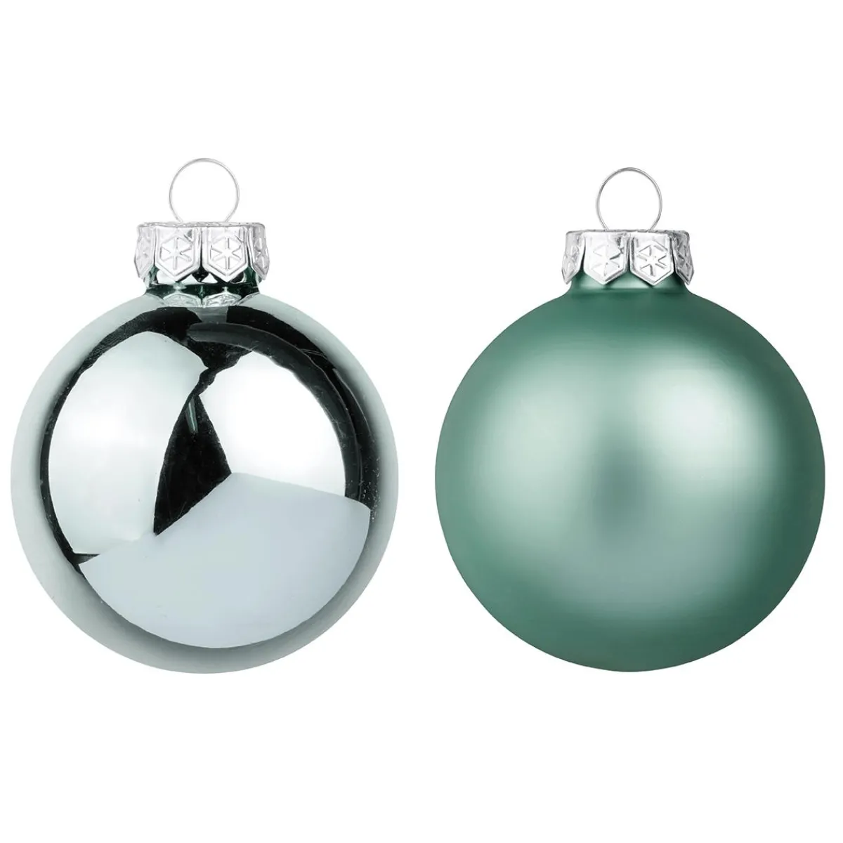 Boules De Noël En Verre Argenté 6 Cm Ø - 24 Pièces-DecoWoerner Outlet