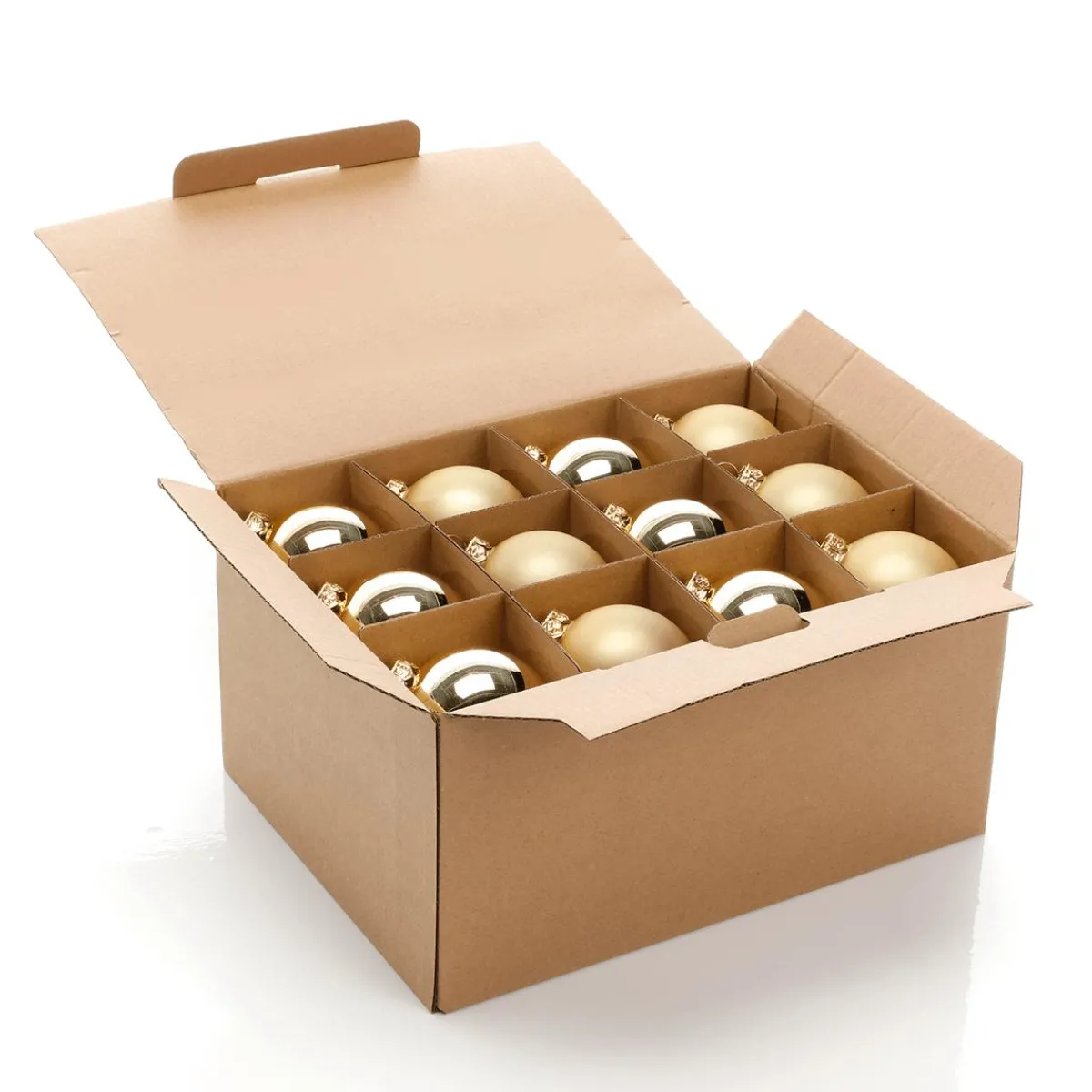 Boules De Noël En Verre Dé 6 Cm Ø - 24 Pièces-DecoWoerner Best