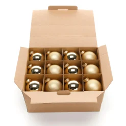 Boules De Noël En Verre Dé 6 Cm Ø - 24 Pièces-DecoWoerner Best