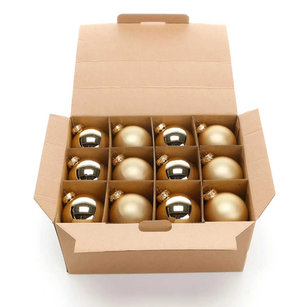Boules De Noël En Verre Dé 6 Cm Ø - 24 Pièces-DecoWoerner Best