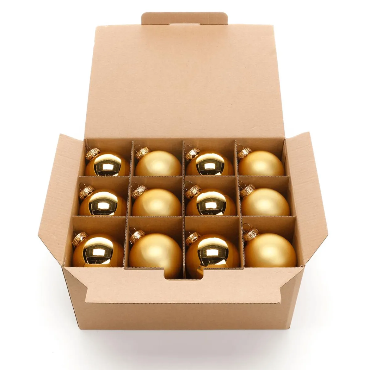 Boules De Noël En Verre Dé Foncé 6 Cm Ø - 24 Pièces-DecoWoerner Sale