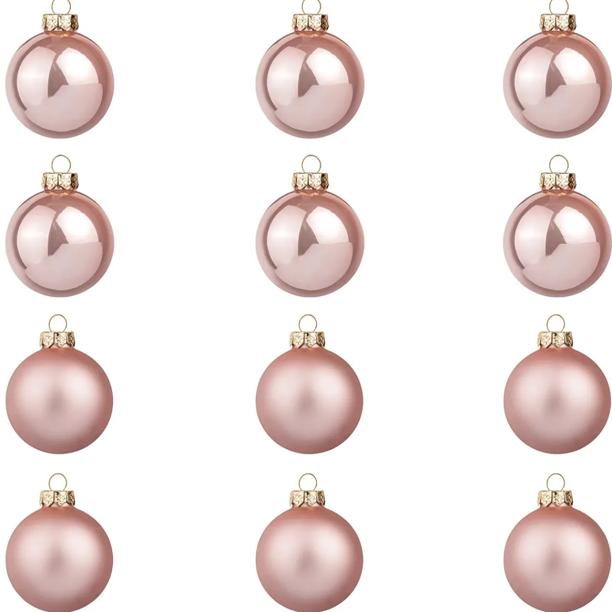 Boules De Noël En Verre Foncé 6 Cm Ø - 24 Pièces-DecoWoerner Best