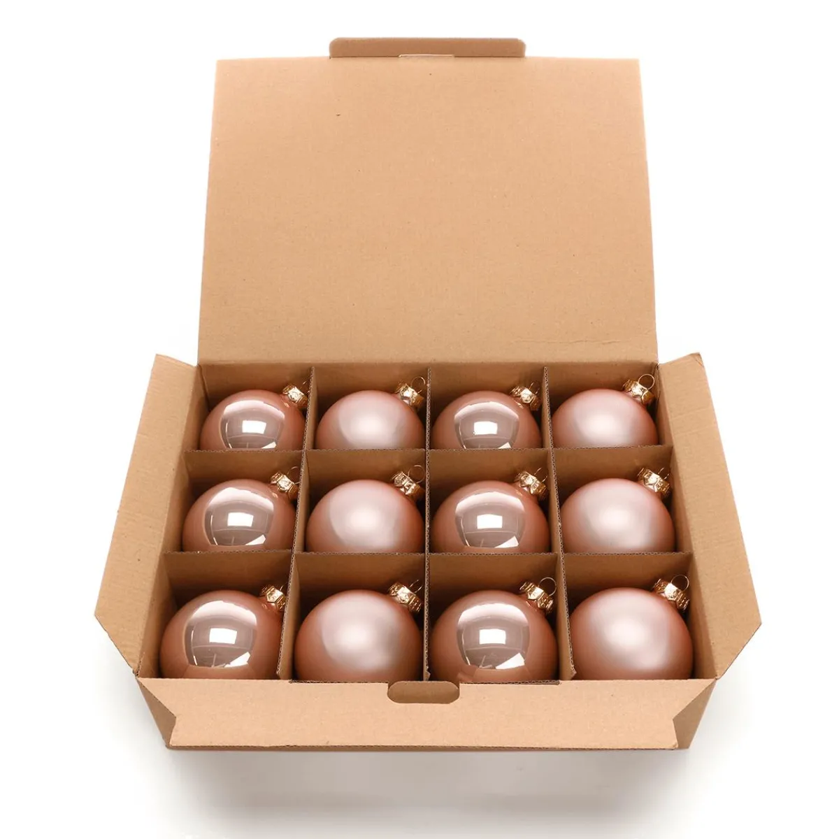 Boules De Noël En Verre Foncé 6 Cm Ø - 24 Pièces-DecoWoerner Best
