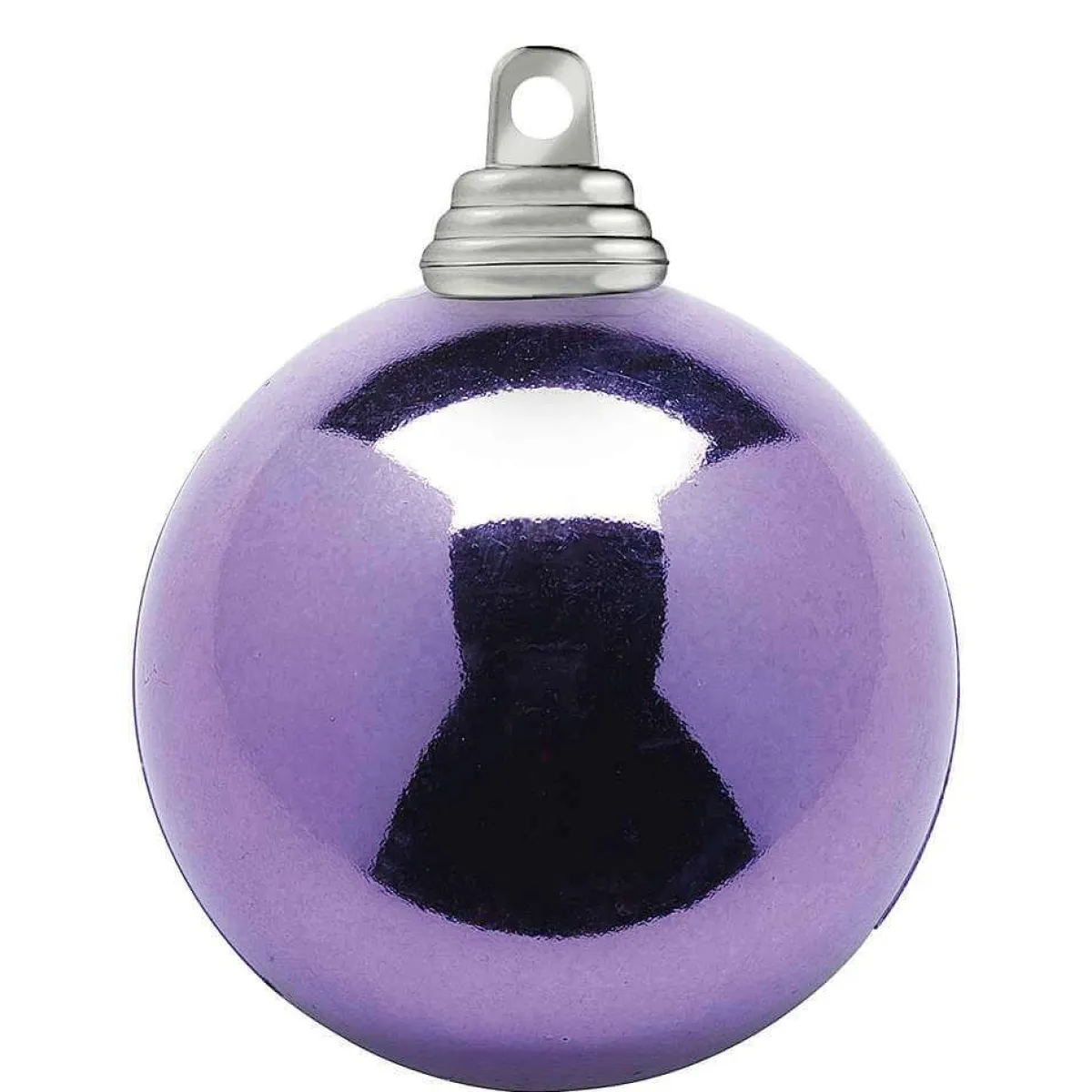 Boules De Noël Lavande, Brillantes, En Plastique Difficilement Inflammable, 6 Cm Ø - 24 Pièces-DecoWoerner New