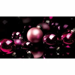 Boules De Noël s Et Brillantes En Plastique Difficilement Inflammable, 6 Cm Ø - 24 Pièces-DecoWoerner Discount